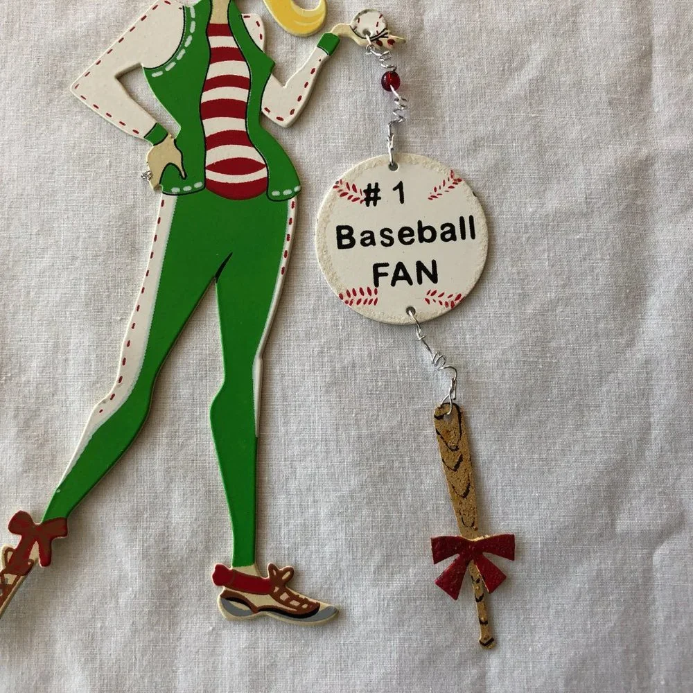 #1 Baseball Fan Christmas Ornament